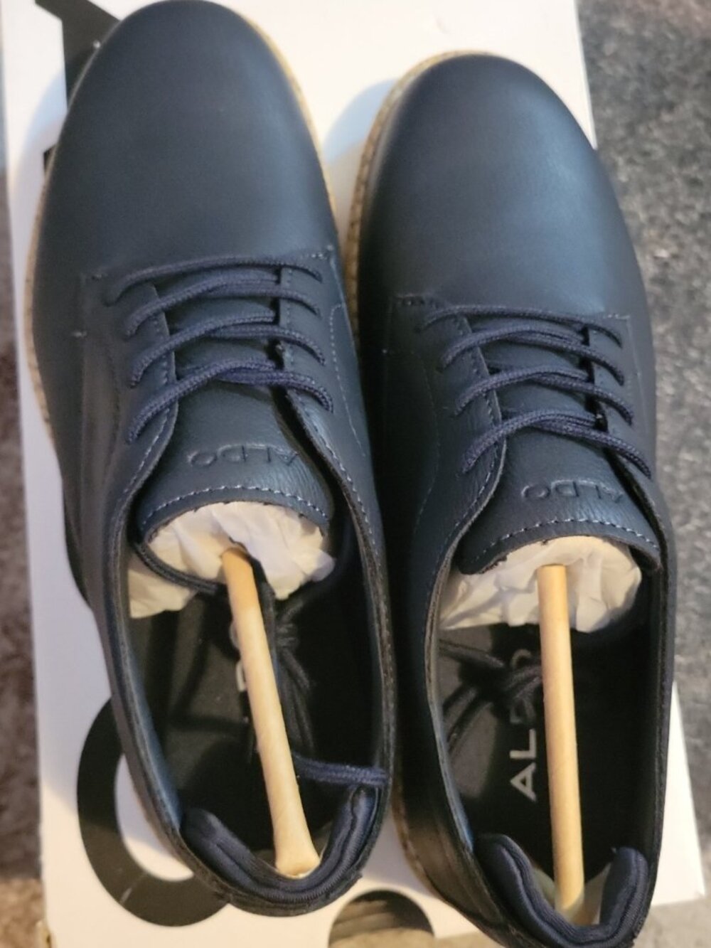 ALDO Mens Navy Blue Pedro Shoe's